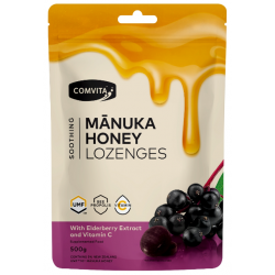 Comvita Manuka Honey Lozenges with Elderberry Extract and Vitamin C 康维他蜂胶接骨木维C糖 500g【保质期2028/02】 Comvita Manuka Honey Lozenges with Elderberry Extract and Vitamin C 康维他蜂胶接骨木维C糖 500g【保质期2028/02】