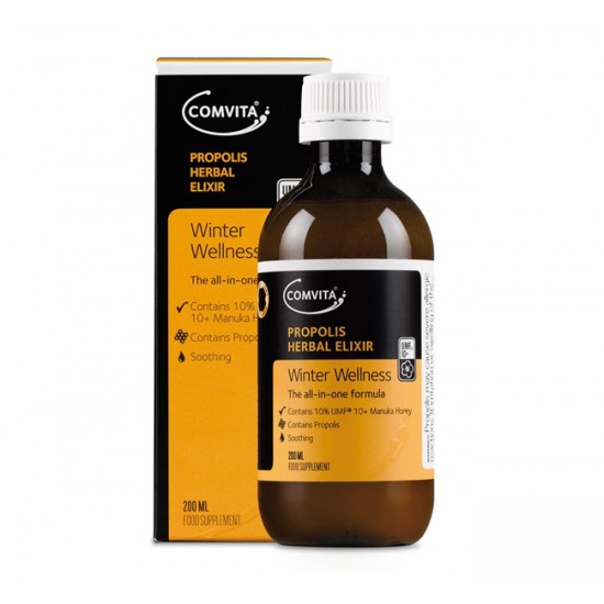 Comvita Propolis Herbal Elixir 10+ 康维他蜂胶止咳糖浆 200ML 【保质期2026/11】
