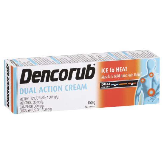 Dencorub Dual Action Cream 100g 双重功效肌肉疼痛缓解膏【保质期2024/09】