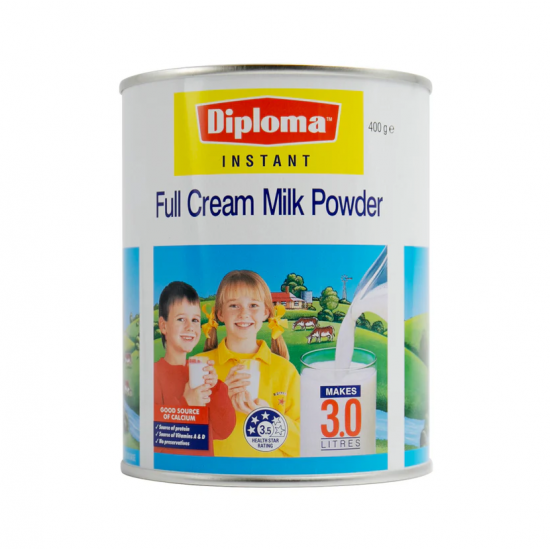 Diploma instant full cream molk powder 高钙速溶奶粉 400g【保质期01/2028】