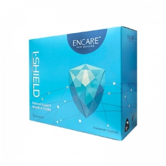 【单瓶包邮包税】Encare I-SHIELD 1.5g*40 sachets 口服活性耳牛球蛋白免疫冲剂 草莓味 儿童版 1岁以上可用 1.5g*40袋	【保质期2025/01】