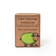 Felted Wool Soap Basil, Lime & Mandarin 新西兰天然手工羊毛香皂【罗勒青柠】 100g
