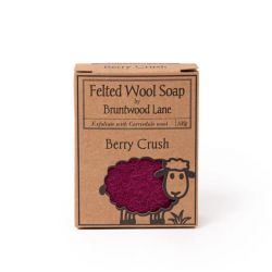 Felted Wool Soap Berry Crush 新西兰天然手工羊毛香皂【莓果沙冰】 100g