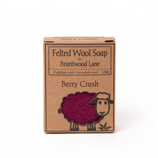 Felted Wool Soap Berry Crush 新西兰天然手工羊毛香皂【莓果沙冰】 100g