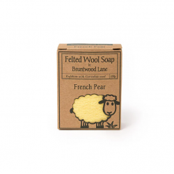 	Felted Wool Soap French Pear 新西兰天然手工羊毛香皂【法式香梨】 100g