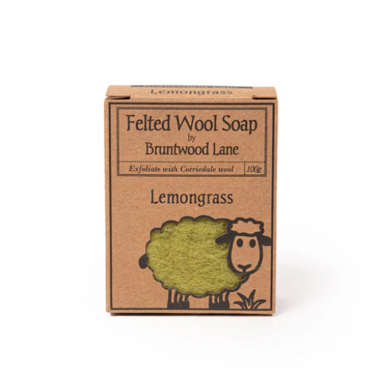 Felted Wool Soap Lemongrass 新西兰天然手工羊毛香皂【柠檬草】 100g