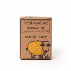 Felted Wool Soap Manuka Honey 新西兰天然手工羊毛香皂【麦卢卡蜂蜜】 100g