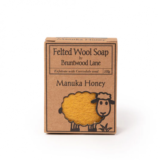 Felted Wool Soap Manuka Honey 新西兰天然手工羊毛香皂【麦卢卡蜂蜜】 100g