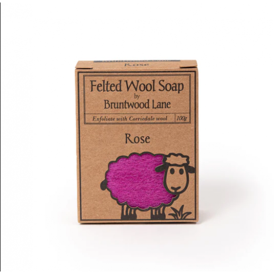 Felted Wool Soap Rose 新西兰天然手工羊毛香皂【玫瑰】 100g