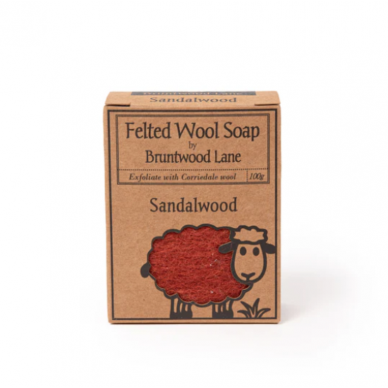 Felted Wool Soap Sandalwood 新西兰天然手工羊毛香皂【檀香】 100g