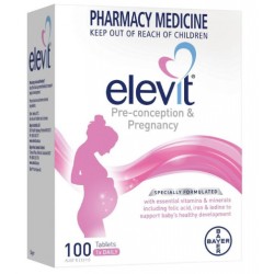 Elevit Pre-conception & Pregnancy Multivitamin 100 Tabs 爱乐维备孕及孕期复合维生素 100片【保质期2026/11】