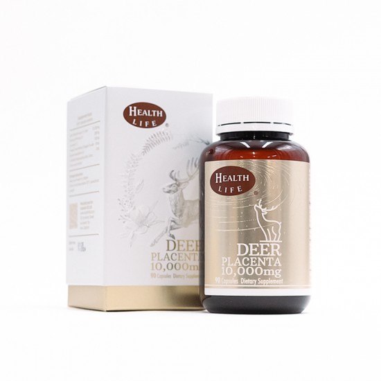 Health Life Deer Placenta 10,000mg 90c 鹿胎素 10,000mg 90粒【保质期2026/02】