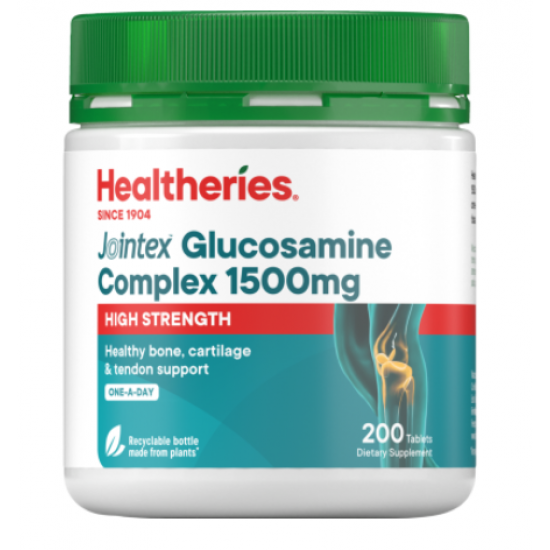 Healtheries Jointex Glucosamine Complex 贺寿利维骨力1500mg 200片【保质期2028/10】