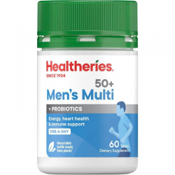 Healtheries 50+ Mens Multi One A Day 60 Tablets 贺寿利男性50岁+复合维生素 60片【保质期2028/05】 Healtheries 50+ Mens Multi One A Day 60 Tablets 贺寿利男性50岁+复合维生素 60片【保质期2028/05】
