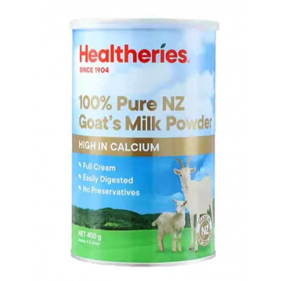 Healtheries 贺寿利 成人100%纯山羊奶粉 450g 补钙养胃  【保质期2028/04】