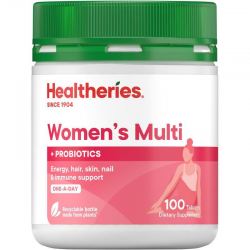Healtheries Womens Multi 100 Tablets 贺寿利女性复合维生素 100片【保质期2028/06】 Healtheries Womens Multi 100 Tablets 贺寿利女性复合维生素 100片【保质期2028/06】