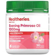Healtheries Evening Primrose Oil 1000mg 180 Capsules 贺寿利月见草胶囊 180粒【保质期2027/08】