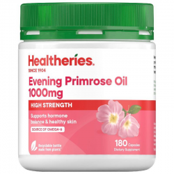 Healtheries Evening Primrose Oil 1000mg 180 Capsules 贺寿利月见草胶囊 180粒【保质期2027/08】 Healtheries Evening Primrose Oil 1000mg 180 Capsules 贺寿利月见草胶囊 180粒【保质期2027/08】