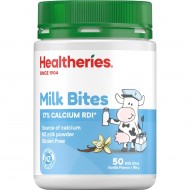 Healtheries Milk Bites 贺寿利奶片儿童【香草味】50片【保质期2027/11】