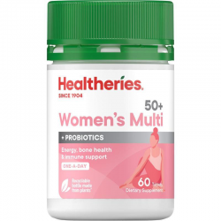 Healtheries 50+ Womens Multi One A Day 60 Tablets 贺寿利女性50岁+复合维生素 60片【保质期2027/09】 Healtheries 50+ Womens Multi One A Day 60 Tablets 贺寿利女性50岁+复合维生素 60片【保质期2027/09】