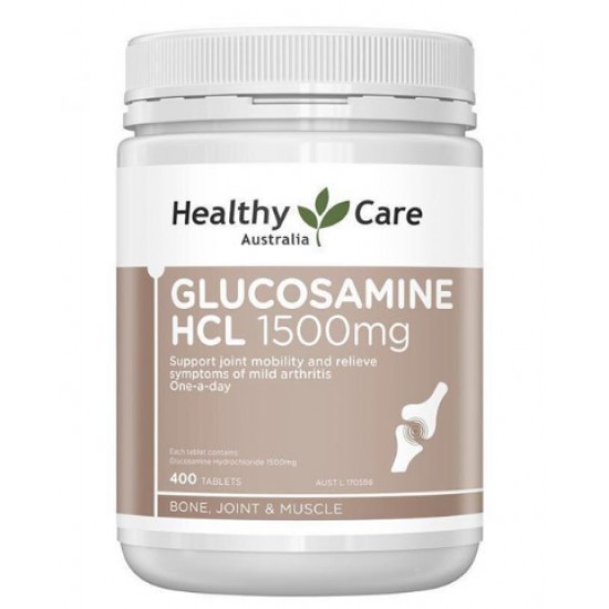 Healthy Care Glucosamine 维骨力葡萄糖胺1500mg 400粒【保质期2026/08】