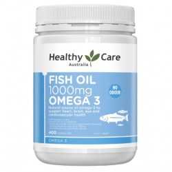 Healthy Care Fish Oil 深海鱼油 1000mg 400粒【保质期2028/07】 Healthy Care Fish Oil 深海鱼油 1000mg 400粒【保质期2028/07】