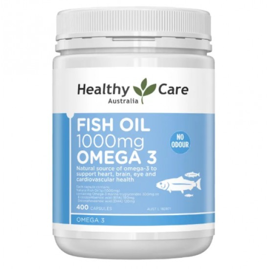 Healthy Care Fish Oil 深海鱼油 1000mg 400粒【保质期2028/07】