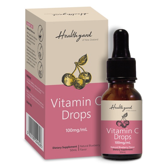 Healthyard vitamin c drops 100ml 健康花园 维生素C滴剂 100ml 提高抵抗力 缓解感冒 【保质期2022/09】