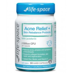 Life Space Acne Relief 祛痘+皮肤平衡益生菌 30粒【保质期2026/12】