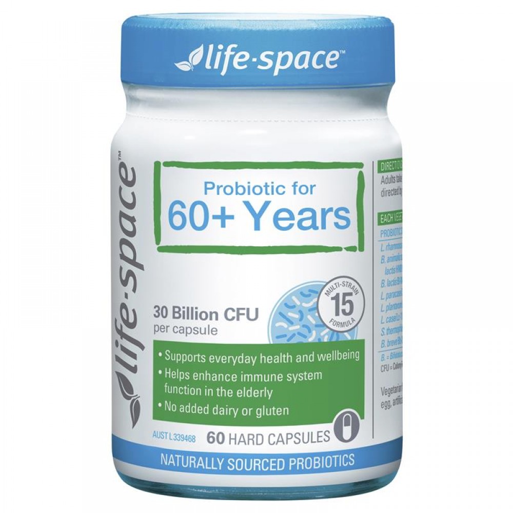 Life-Space 益倍适 老年人益生菌 60粒 专门为60岁以上老年人研发【保质期2028.02】