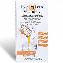 Livon Lypo-Spheric Vitamin C - 30 Packets 1000 mg 维C冲剂 1000mg 30包【保质期2026/09】 Livon Lypo-Spheric Vitamin C - 30 Packets 1000 mg 维C冲剂 1000mg 30包【保质期2026/09】