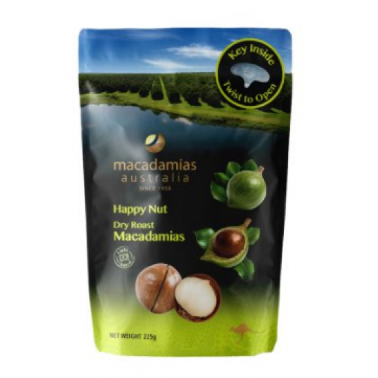 Macadamias Happy Nut Dry Roasted 225g 澳洲快乐干烤坚果 225g 保质期2025/05