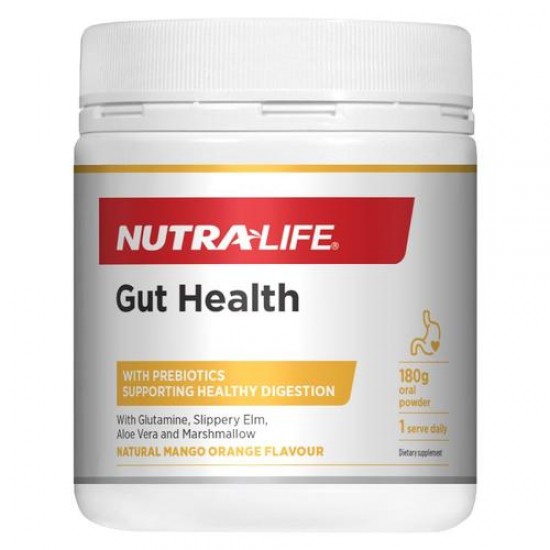 Nutra life Gut Health with prebiotics 纽乐 养胃粉 180g 【保质期2026/02】