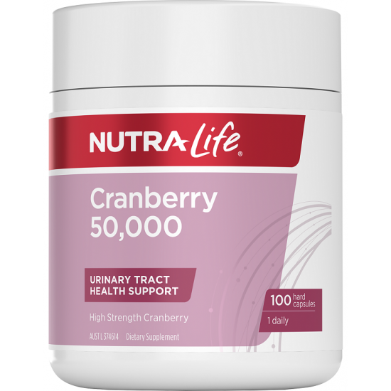 Nutralife 纽乐 蔓越莓精华 50,000毫克 100粒胶囊 日服型  【保质期2027/10】