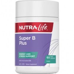 Nutra-Life super b plus 60c 纽乐B族 60粒 NS1668 【保质期2026/08】