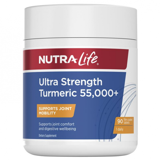 Nutra Life Ultra Strength Turmeric 纽乐超强姜黄素 55000+ 90片【保质期2028/10】