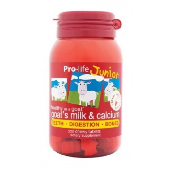 Prolife Junior Goat Milk & Calcium 200t Prolife 羊奶片香草味200片【保质期2025/10】