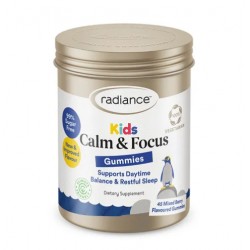 Radiance Kids Calm & Focus Mixed Berry 45 gummies 儿童镇静与专注软糖 45 粒【保质期2027/02】