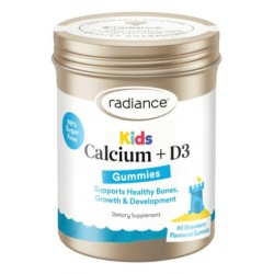 Radiance Kids Gummies Calcium+D3 儿童钙加D3软糖 60粒【保质期2027/05】
