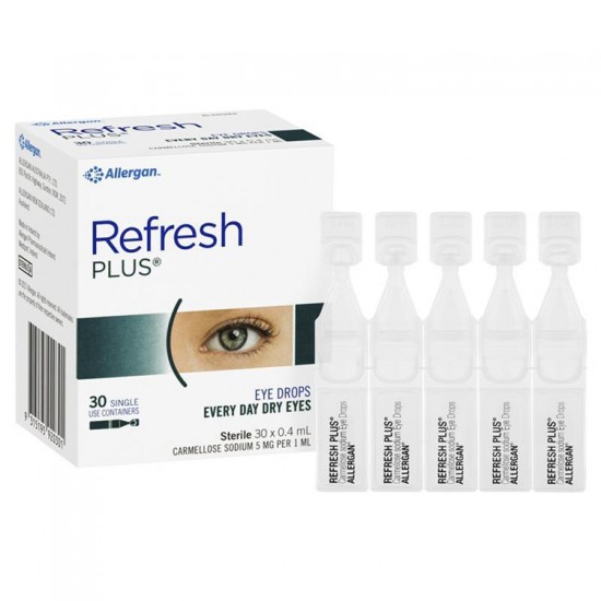 Refresh PLUS 泪液眼药水 30支*0.4ml【保质期2024/04】