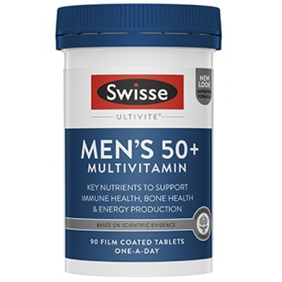 Swisse Men Ultivite 50+ 90t 老年男性综合维生素 90t 【保质期2024/10】
