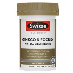 Swisse Ultiboost Ginkgo & Focus 银杏记忆力片 50片【保质期2028/05】 Swisse Ultiboost Ginkgo & Focus 银杏记忆力片 50片【保质期2028/05】