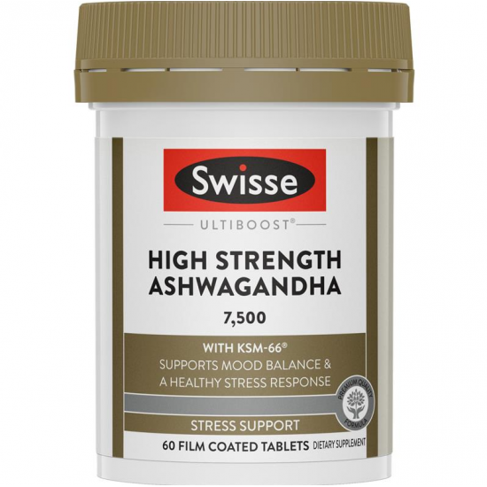 Swisse Ultiboost High Strength Ashwagandha 高浓度南非醉茄 60片【保质期2028/01】
