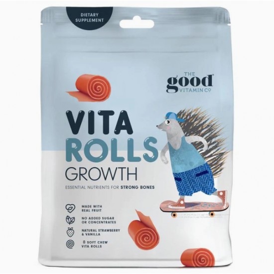 The Good Vitamin Co vita rolls Growth+ 水果卷【成长】一包8个【保质期2027/12】