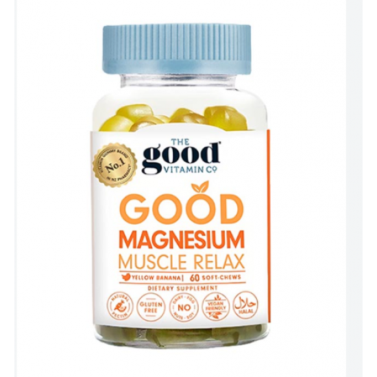 The Good Vitamin Co Adult Good Magnesium Muscle Relax 成人镁软糖 60粒【保质期2028/09】