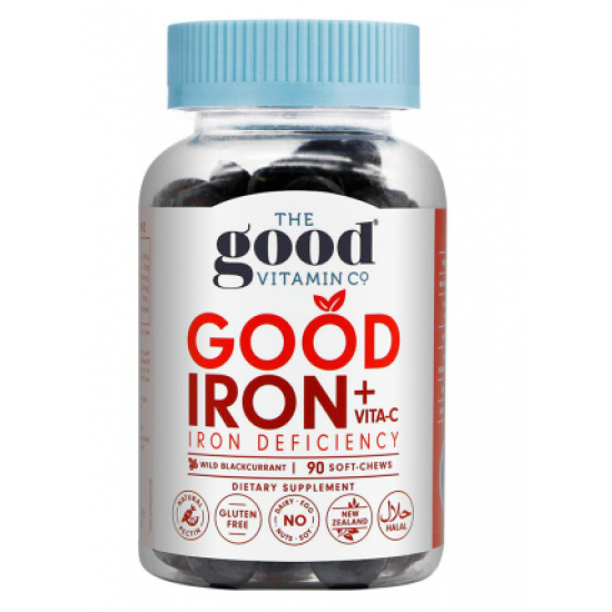 The Good Vitamin Co Adult Good Iron+ 成人补铁软糖 90粒【保质期2028/02】