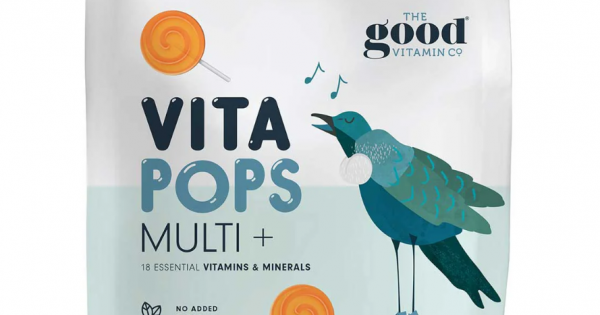 Good Multipack The Good Vitamin Co Kids Good Multi 12 lollipops 儿童综合维生素棒棒糖 12支【保质期2026/01】
