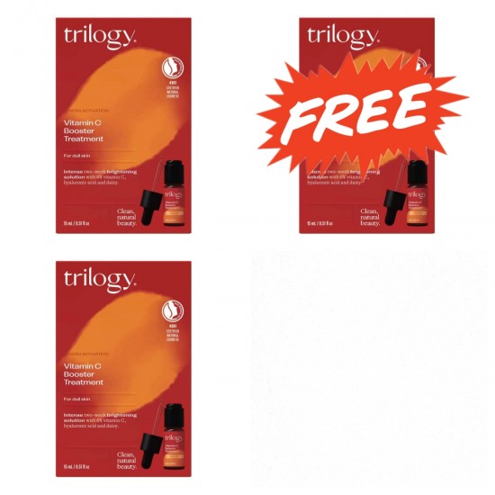 【买二送一，拍一份发3盒】Trilogy Vitamin C Booster Treatment 15ml 亮白精华液 美白淡斑 15ml【保质期2027/04】