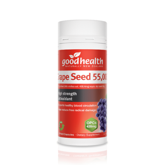 Good Health Grape Seed 55000mg 90s 好健康葡萄籽胶囊 55000mg 90粒【保质期2026/02】