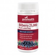 Goodhealth Bilberry 25000 plus Luten 好健康越橘护眼25000+叶黄素6mg 60粒  【保质期2028/05】